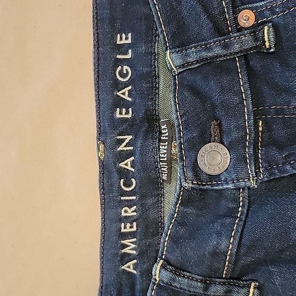 American Eagle Size 32x32 Ne(x)t Level Flex Dark Wash Slim Blue Jeans, Exc. Cond - Picture 2 of 12